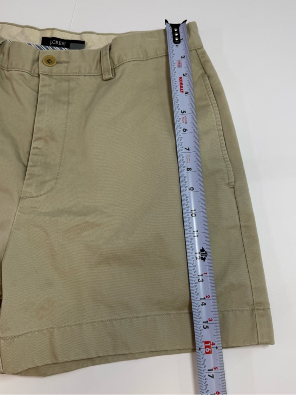 J. Crew Women’s Khaki Tan Chino Bermuda Shorts size 33 - Picture 2 of 5